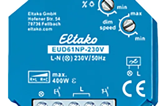 ELTAKO EUD61NP-230V Universaldimmer UP RL/RC, 400 W