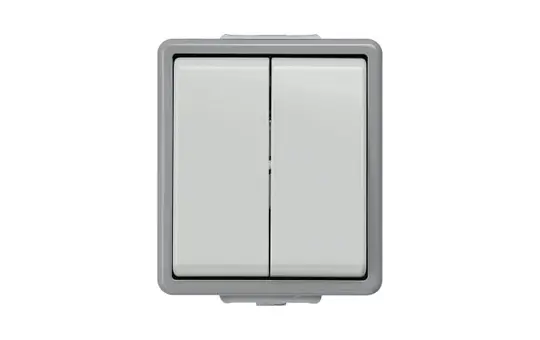 SIEMENS 5TA4705 Aufputz-Wippschalter Delta Fläche IP44 Serienschalter