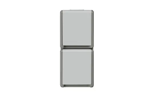SIEMENS 5UB4723 SCHUKO-Steckdose Delta Fläche AP 2-fach, senkrecht