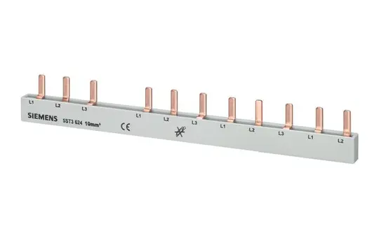SIEMENS 5ST3624 Phasenschiene 3-polig für FI 12 TE | 10 mm²
