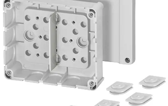 HENSEL DP9220 Kabelabzweigdose Serie DP leer | grau | 119x139 mm