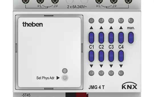 THEBEN JMG 4 T KNX-Jalousieaktor MIX 4-fach, Grundmodul