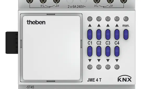 THEBEN JME 4 T KNX-Jalousieaktor MIX 4-fach, Erweiterungsmodul