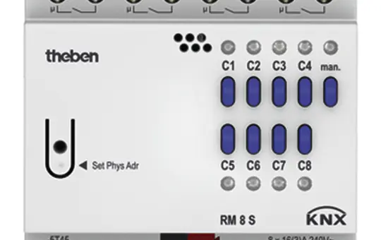 THEBEN RM 8 S KNX-Schaltaktor FIX 8-fach