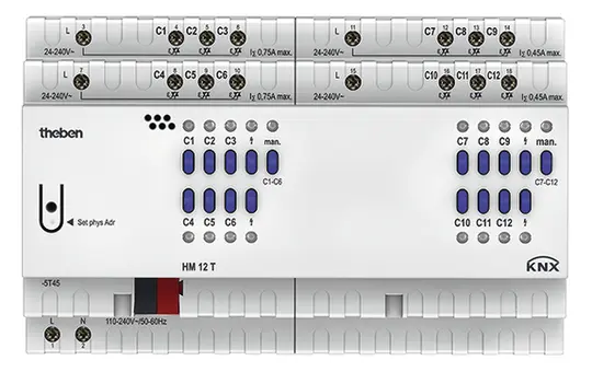 THEBEN HM 12 T KNX-Heizungsaktor FIX 12-fach