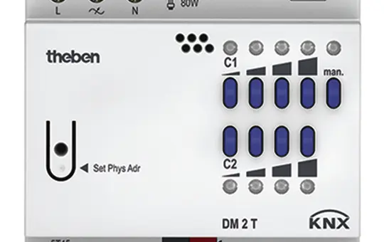 THEBEN DM 2 T KNX-Dimmaktor FIX 2-fach