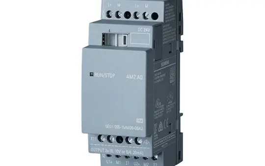 SIEMENS 6ED1055-1MM00-0BA2 LOGO! Erweiterungsmodul 24 V 2 AA, 0-10 V
