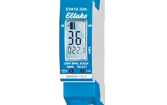 ELTAKO EVA12-32A Wechselstromzähler ungeeicht 32 A, Energievebrauchsanzeige