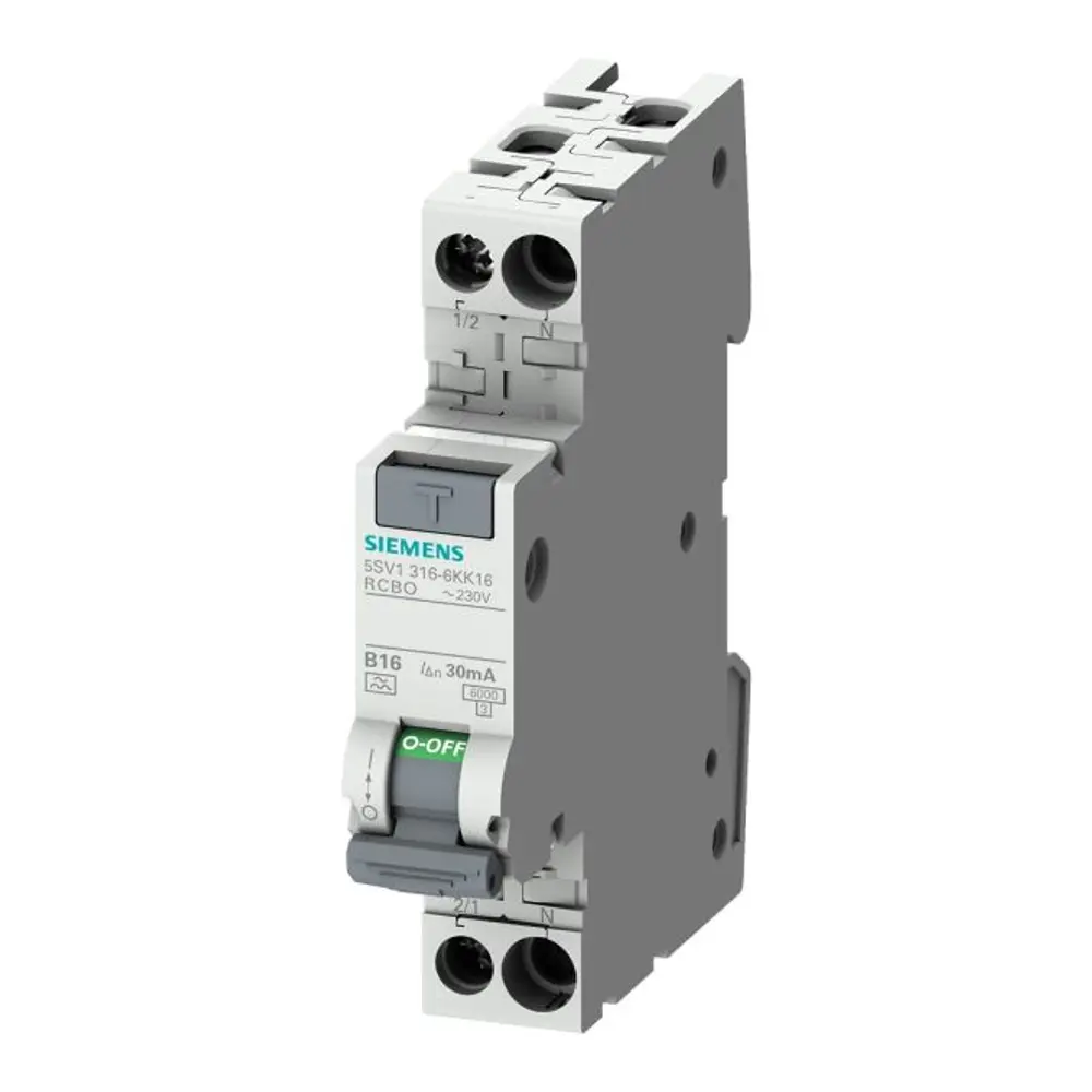 SIEMENS 5SU1356-6KK13 FI/LS-Schalter, 6 kA, 1P+N, Typ A