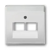 BUSCH-JAEGER 1803-02-866 Netzwerkabdeckung Future 2-fach | edelstahl