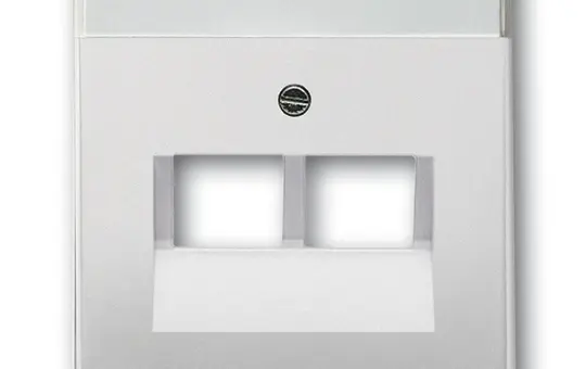 BUSCH-JAEGER 1803-02-866 Netzwerkabdeckung Future 2-fach | edelstahl