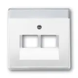 BUSCH-JAEGER 1803-02-84 Netzwerkabdeckung Future 2-fach | studioweiß