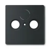 BUSCH-JAEGER 1743-885 Antennenabdeckung Future Linear 2-fach | schwarz matt