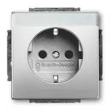 BUSCH-JAEGER 20EUN-866 beschr. SCHUKO-Steckdose Future Standard | edelstahl
