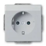 BUSCH-JAEGER 20EUN-83 beschr. SCHUKO-Steckdose Future Standard | alusilber