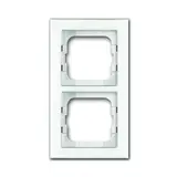 BUSCH-JAEGER 1722-280 Abdeckrahmen Axcent 2-fach | weißglas