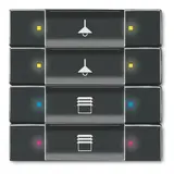 BUSCH-JAEGER 6127/02-81 KNX-Tastsensor-Bedienelement 4-fach | anthrazit