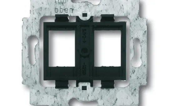 BUSCH-JAEGER 1814 Modular-Jack-Tragring 2-fach | schwarz