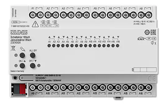JUNG 230161SR KNX-Universalaktor 16-fach