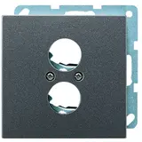 JUNG AL2962-2D Lautsprecherbuchsen-Abdeckung Serie LS 2-fach | dark