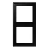 JUNG LS982SWM Abdeckrahmen LS 990 2-fach | graphitschwarz matt