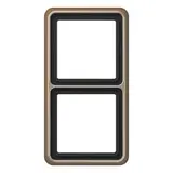 JUNG CD582GB Abdeckrahmen CD 2-fach | gold-bronze
