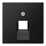 JUNG A569-1BFPLUASWM Netzwerkabdeckung Serie A 1-fach, Thermoplast | graphitschwarz matt