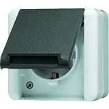 JUNG 820KIW SCHUKO-Steckdose Serie WG 800 1-fach, Berührungsschutz