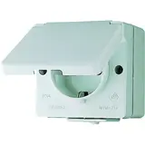 JUNG 620WX SCHUKO-Steckdose Serie WG 600 1-fach, Hohlboden | grau
