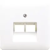 JUNG CD569-2UAWW Netzwerkabdeckung Serie CD 2-fach | alpinweiß