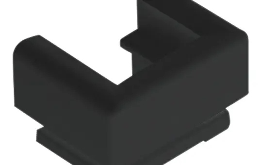 JUNG 12SW Kabel-, Rohr- und Kanal-Einführung für Kabelkanal 15 x 15 mm | schwarz