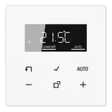 JUNG TRDLS1790WW Raumtemperaturregler Serie LS Standard mit Display | alpinweiß