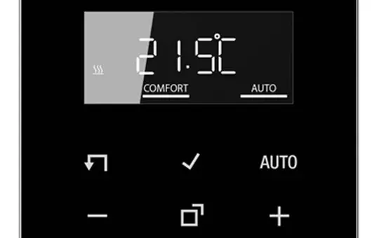JUNG TRDLS1790SW Raumtemperaturregler Serie LS Standard mit Display | schwarz