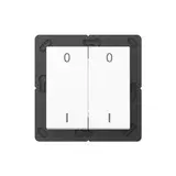 JUNG ENOA595-01WW beschr. EnOcean-Funk-Wandsender A 4-fach, IO-Symbole | alpinweiß