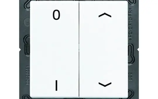JUNG ENOA595P01WW beschr. EnOcean-Funk-Wandsender A 4-fach, IO, Pfeile | alpinweiß