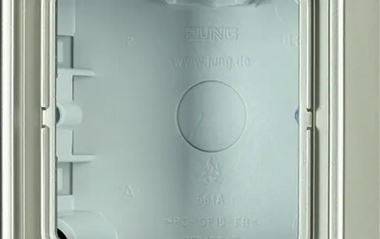 JUNG ES2581A-L Aufputz-Kappe Serie LS 1-fach | edelstahl