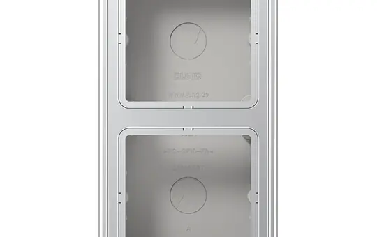JUNG AL2582A-L Aufputz-Kappe Serie LS 2-fach | aluminium