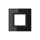 JUNG LSP981GLSW Abdeckrahmen LS Plus 1-fach | glas schwarz