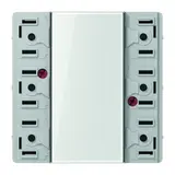 JUNG LS5073TSM KNX-Tastsensor F50 Serie LS 3-fach, Standard