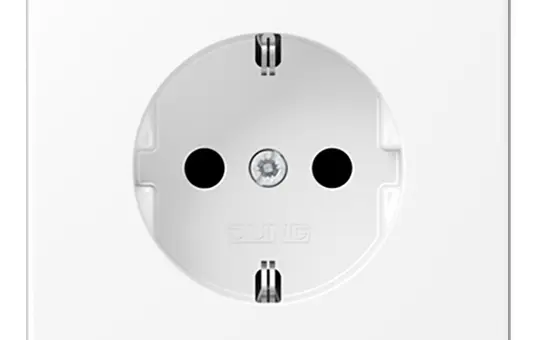 JUNG LS1520KIWWM SCHUKO-Steckdose LS Berührungsschutz | schneeweiß matt