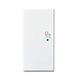 BUSCH-JAEGER 6234-21-84 beschr. Wippe flex Future 2-fach, Dimmer, links | studioweiß