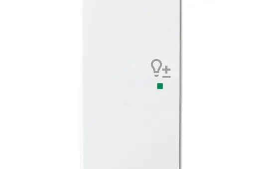 BUSCH-JAEGER 6234-21-84 beschr. Wippe flex Future 2-fach, Dimmer, links | studioweiß