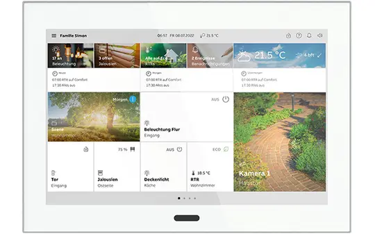 BUSCH-JAEGER ST/U10.1.11-811 KNX-Touchpanel SmartTouch weiß/edelstahl | 10 Zoll