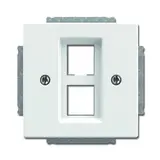 BUSCH-JAEGER 2561-02-84 Modular-Jack-Einsatz Future 2-fach | studioweiß