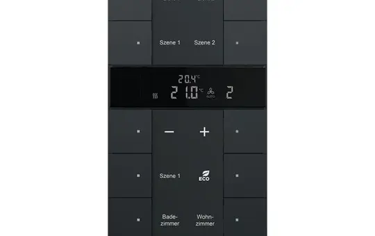 BUSCH-JAEGER SBS/U10.0.11-885 KNX-RTR-Nebenstelle Tenton 10-fach | schwarz matt