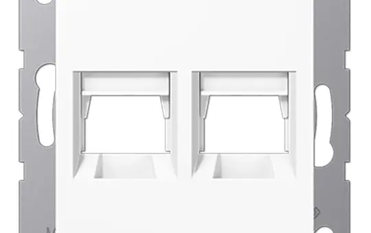 JUNG A1569-2WEWW Modular-Jack-Einsatz Serie A 2-fach, Assmann | alpinweiß