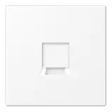 JUNG LS1969-1WEWWM Modular-Jack-Abdeckung Serie LS 1-fach, für Universalmodul | schneeweiß matt