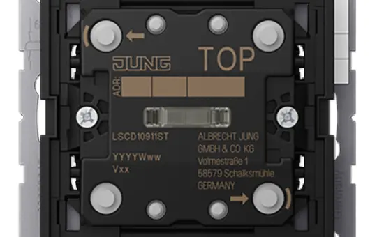 JUNG LSCD10911ST KNX-Tastsensor F10 LS 1-fach, universal