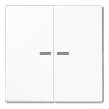 JUNG LS102KO5WW KNX-Kontrollwippe F10 Serie LS 2-fach | alpinweiß