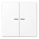 JUNG LS102KO5WWM KNX-Kontrollwippe F10 Serie LS 2-fach | schneeweiß matt